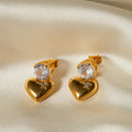 Golden Love Drops Earrings