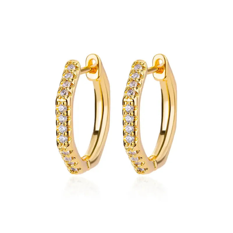 Golden Spark Hoops Earring