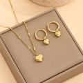 Golden Love Minimal Heart Set