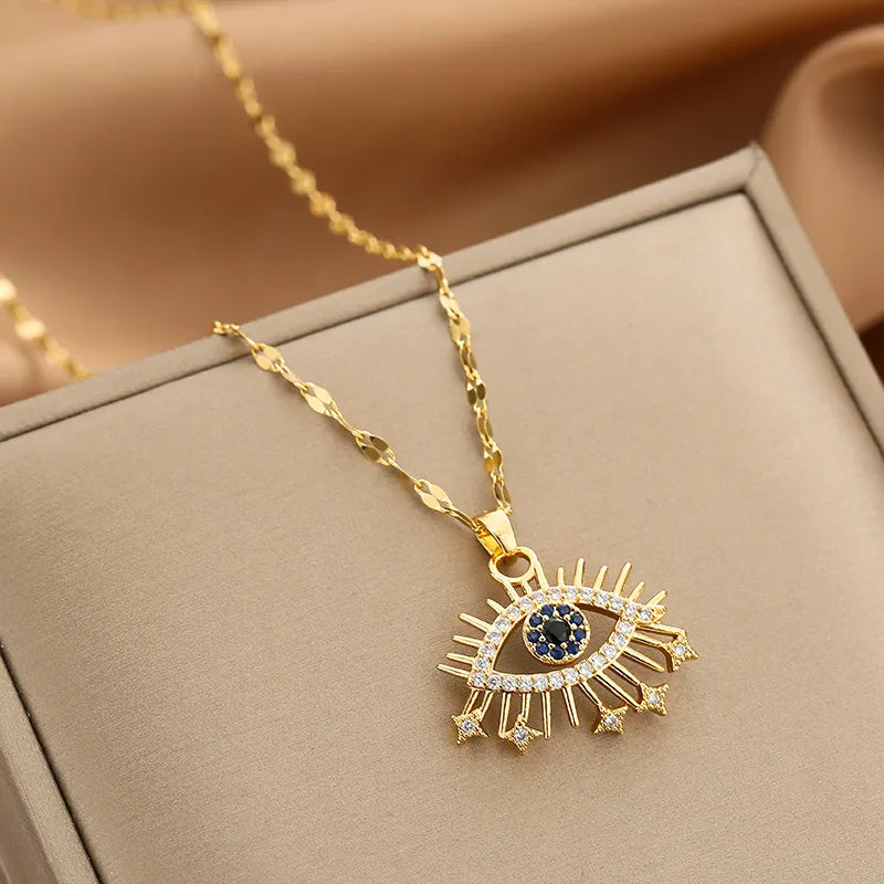 Nazar Aura Evil Eye Pendant Necklace