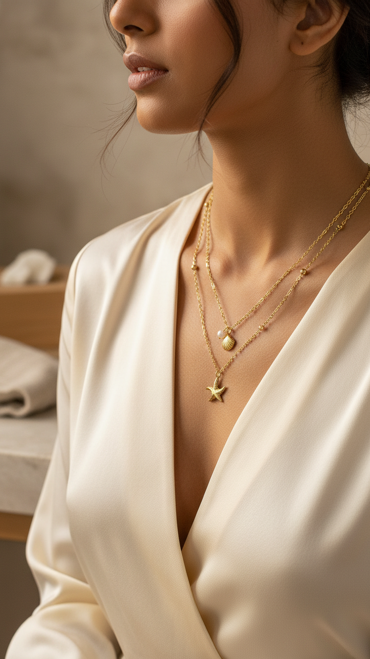 Lobster Trigger Clasp Closure Double Layer Necklaces