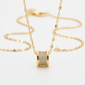 Golden Radiance Pendant Necklace